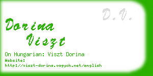 dorina viszt business card